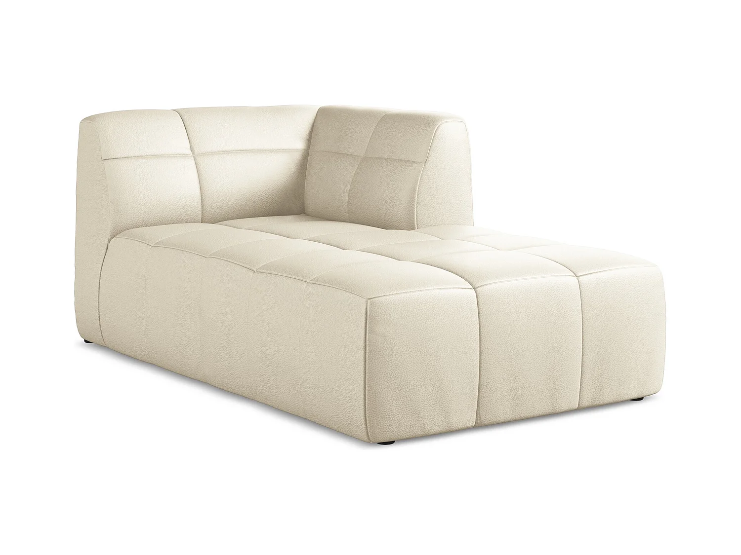 Modular - Recamiere Rechts - Kunstleder - Hell beige - ALOHA