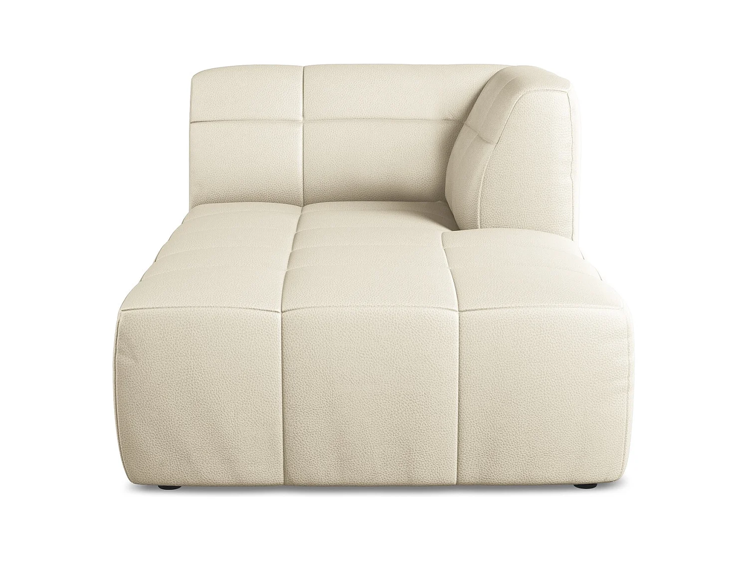 Modular - Recamiere Rechts - Kunstleder - Hell beige - ALOHA