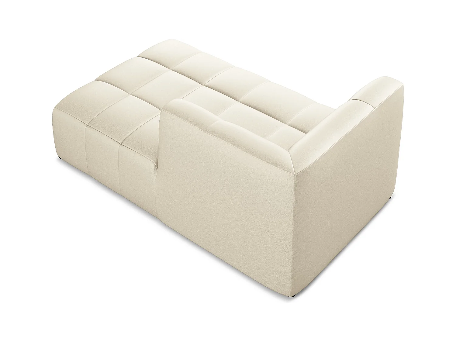 Modular - Recamiere Rechts - Kunstleder - Hell beige - ALOHA