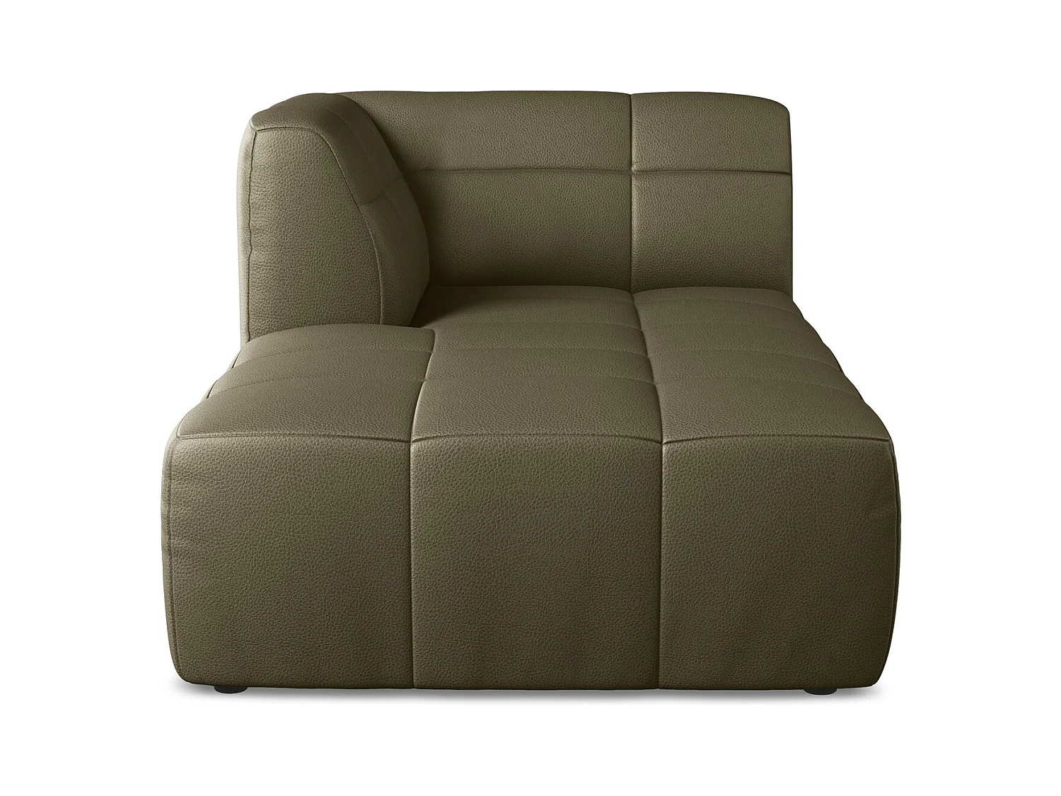 Modular - Recamiere Links - Kunstleder - Olive - ALOHA