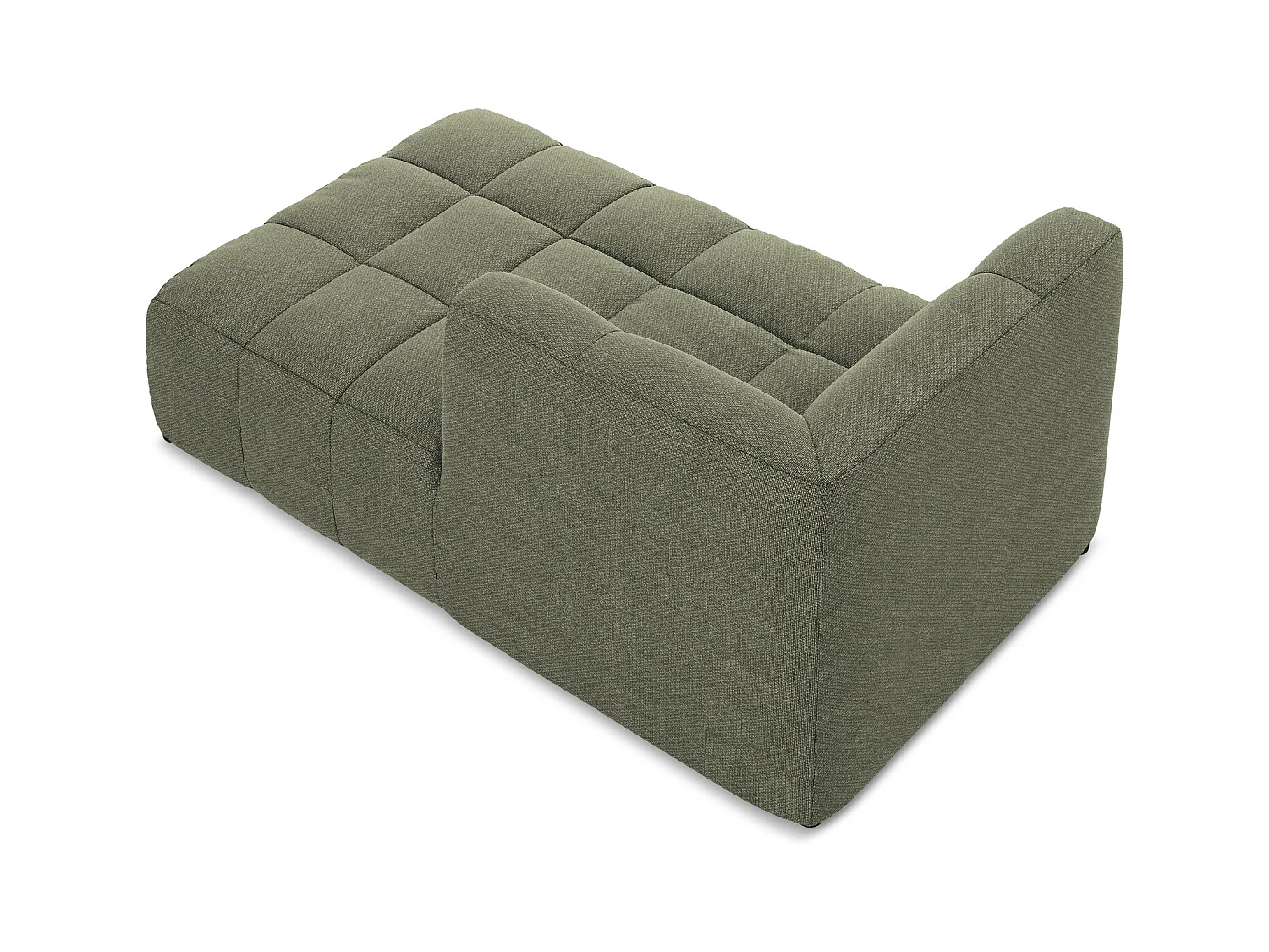 Modular - Recamiere Rechts - Bouclé - Olive - ALOHA