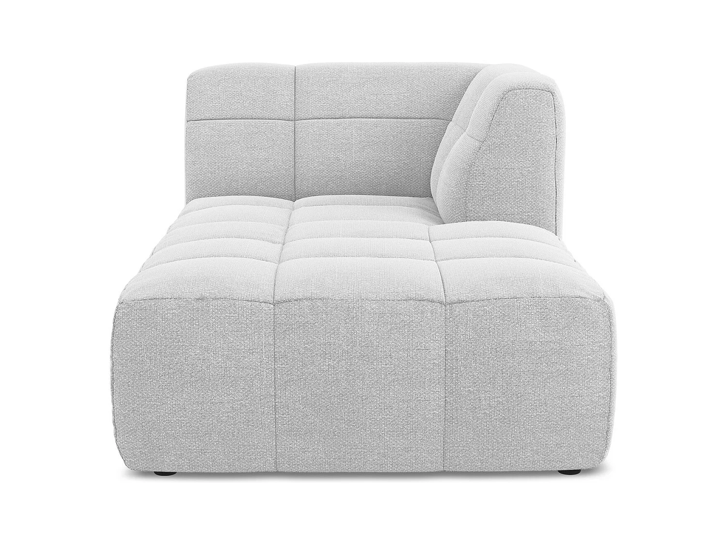 Modular - Recamiere Rechts - Bouclé - Silber - ALOHA