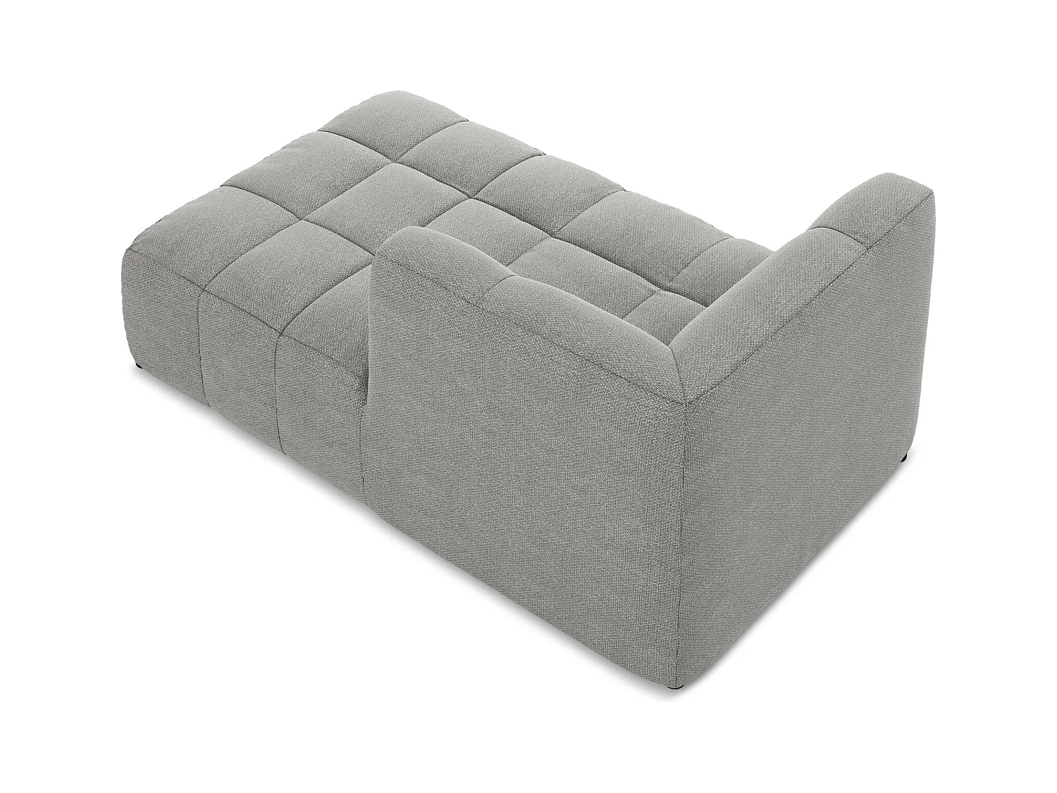 Modular - Recamiere Rechts - Bouclé - Hellgrau - ALOHA