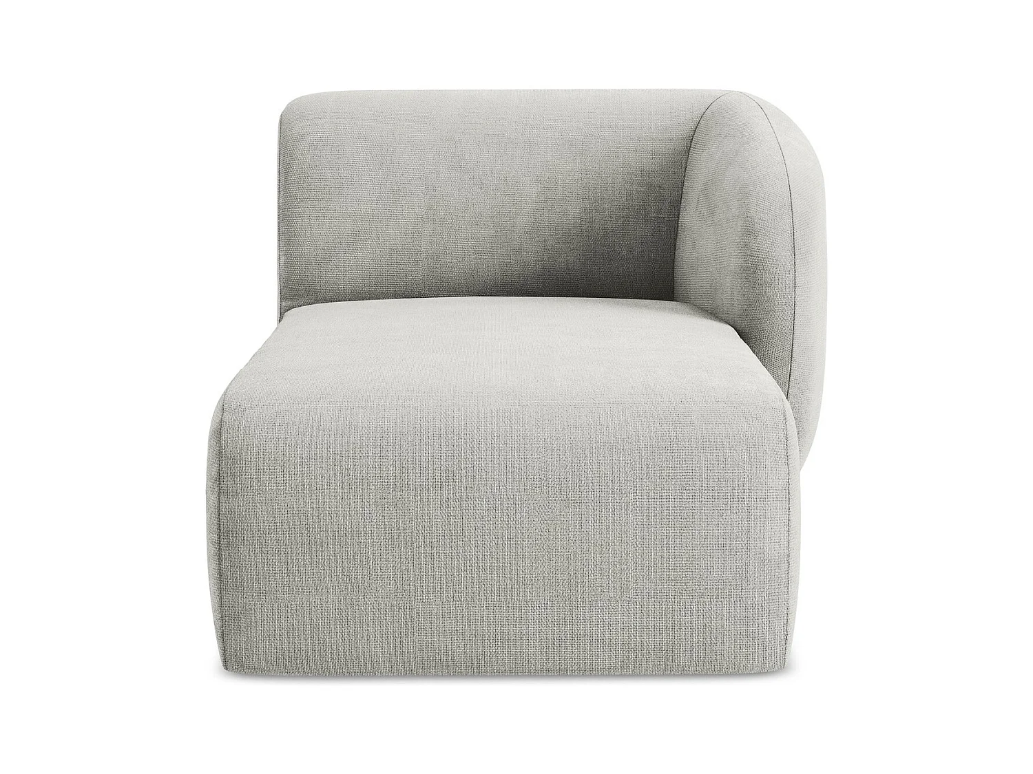 Modular - Recamiere Rechts - Chenille - Hellgrau - LANI