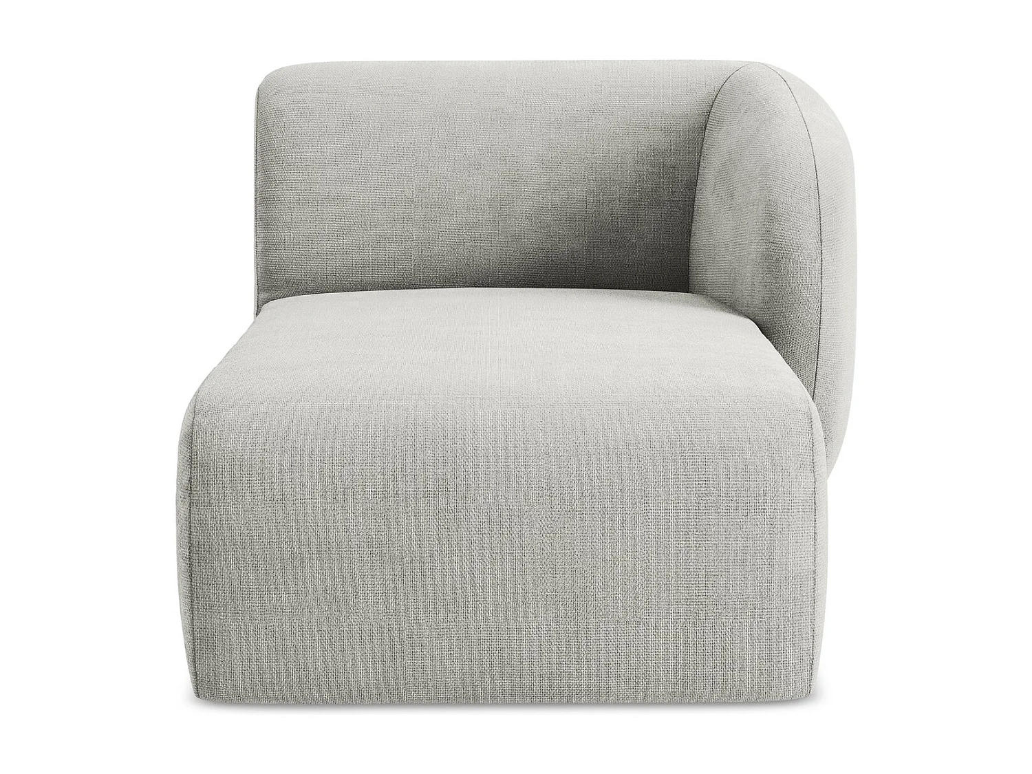 Modular - Recamiere Rechts - Chenille - Hellgrau - LANI