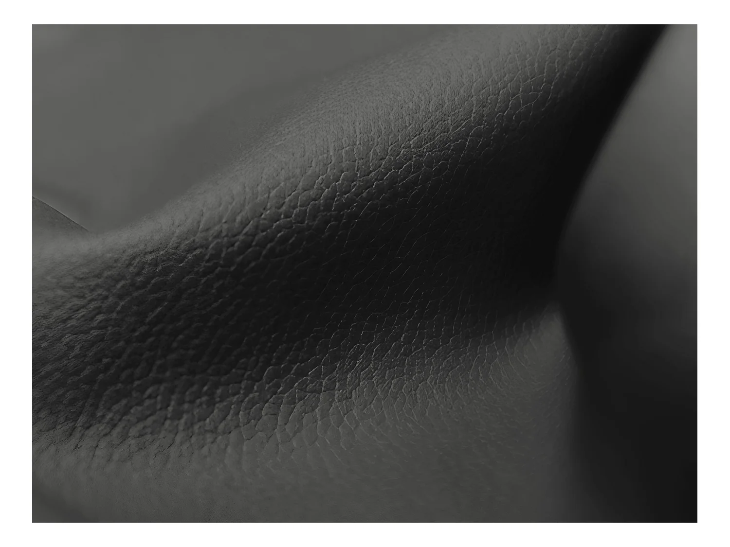 Chaise longue met hoek links van grijs kunstleer - ALOHA