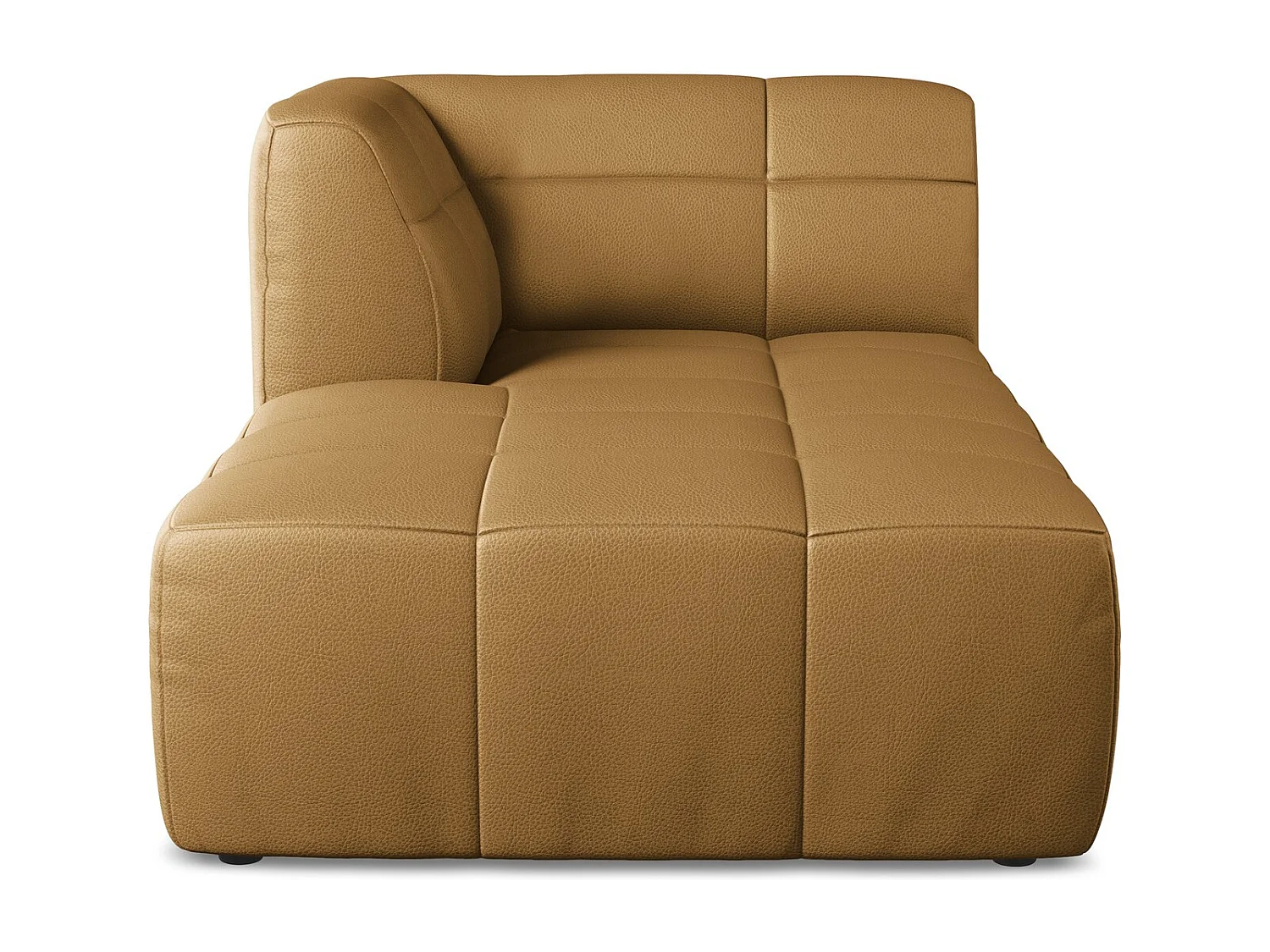 Méridienne gauche en similicuir - carmel - ALOHA