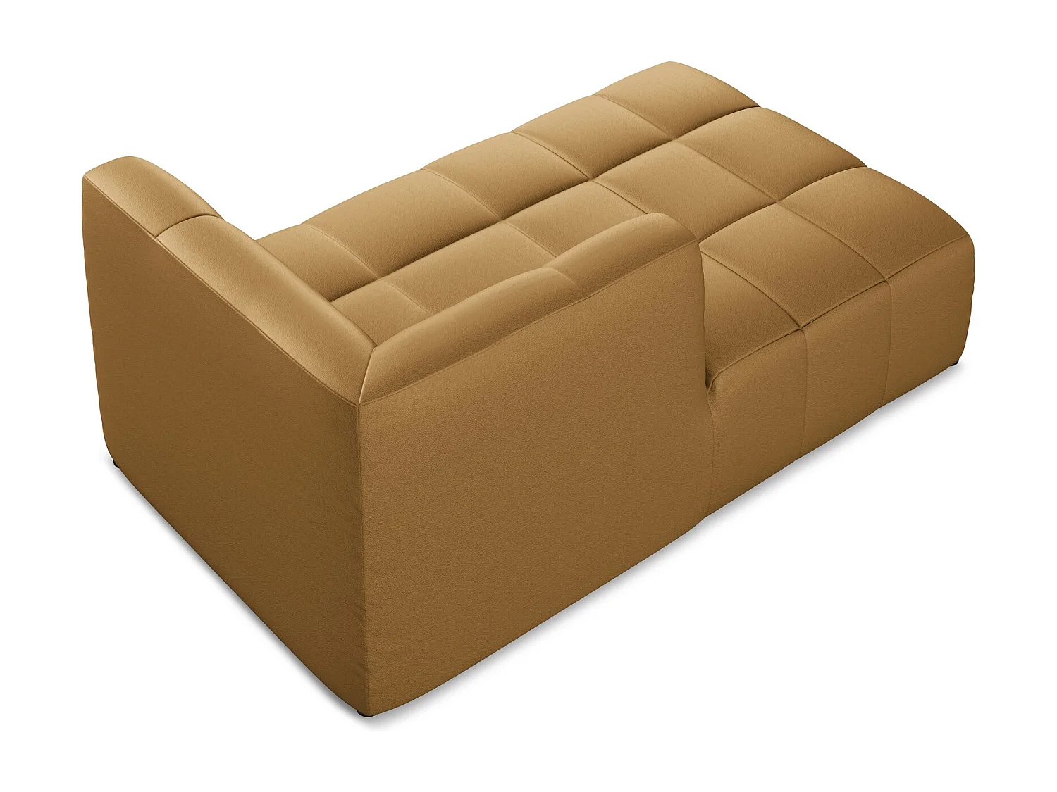 Méridienne gauche en similicuir - carmel - ALOHA