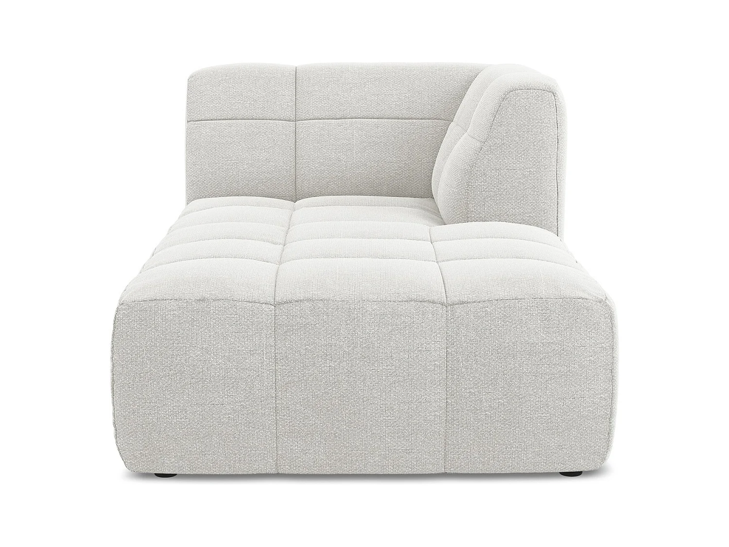 Modular - Recamiere Rechts - Bouclé - Weiß - ALOHA