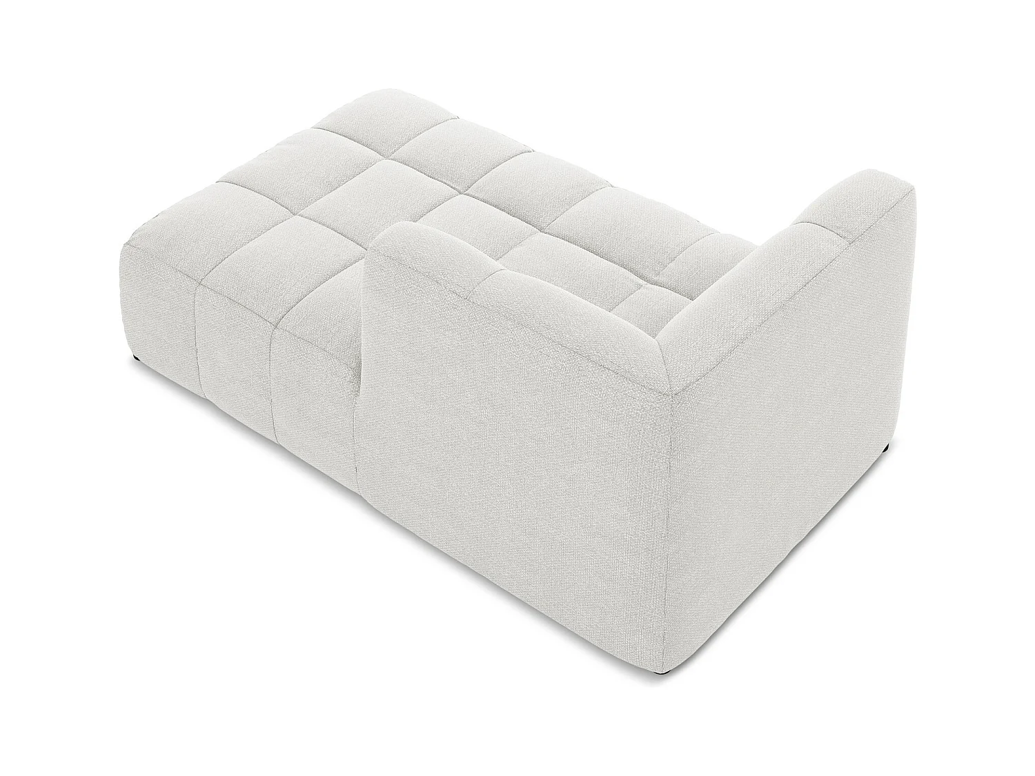 Modular - Recamiere Rechts - Bouclé - Weiß - ALOHA