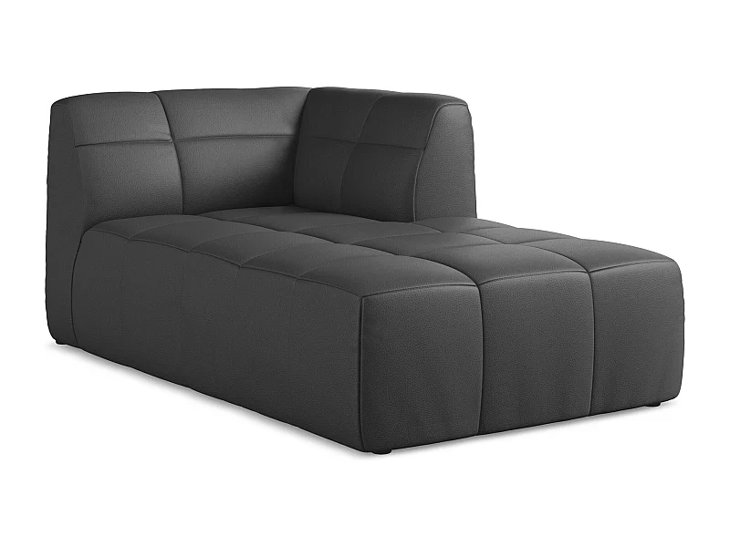 Modular - Recamiere Rechts - Kunstleder - Grau - ALOHA