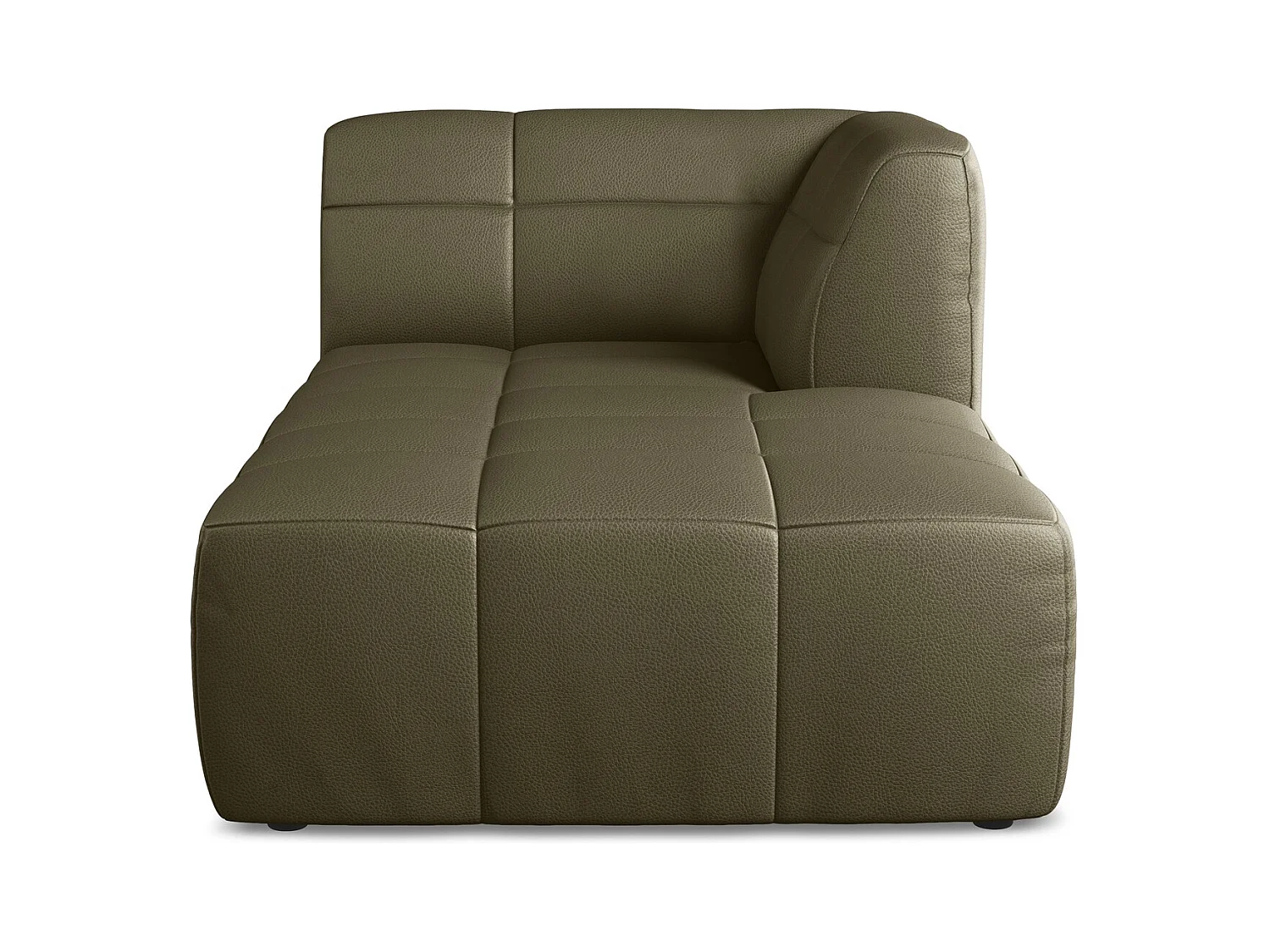 Modular - Recamiere Rechts - Kunstleder - Olive - ALOHA