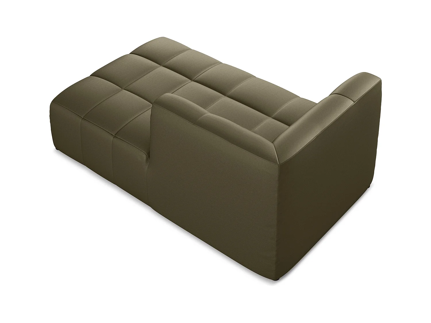 Modular - Recamiere Rechts - Kunstleder - Olive - ALOHA