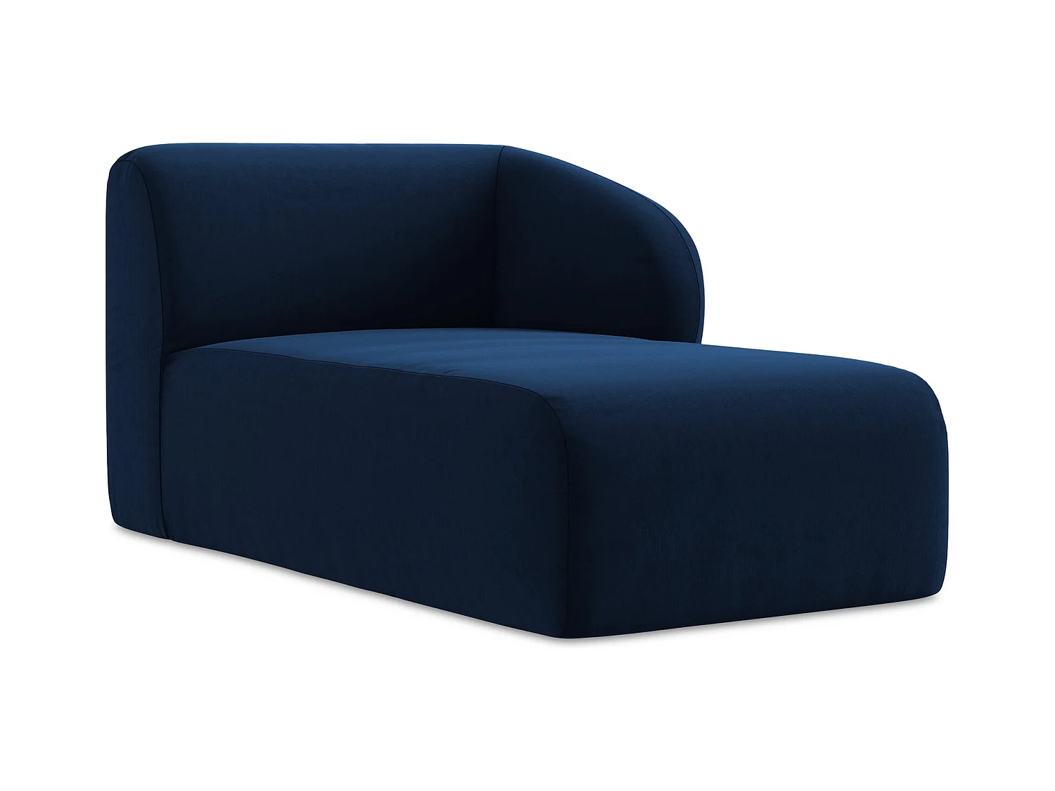 Modular - Recamiere Rechts - Samt - Königsblau - LANI