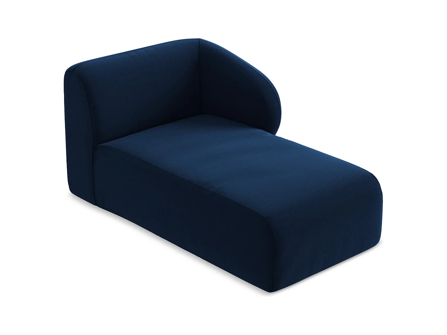 Modular - Recamiere Rechts - Samt - Königsblau - LANI