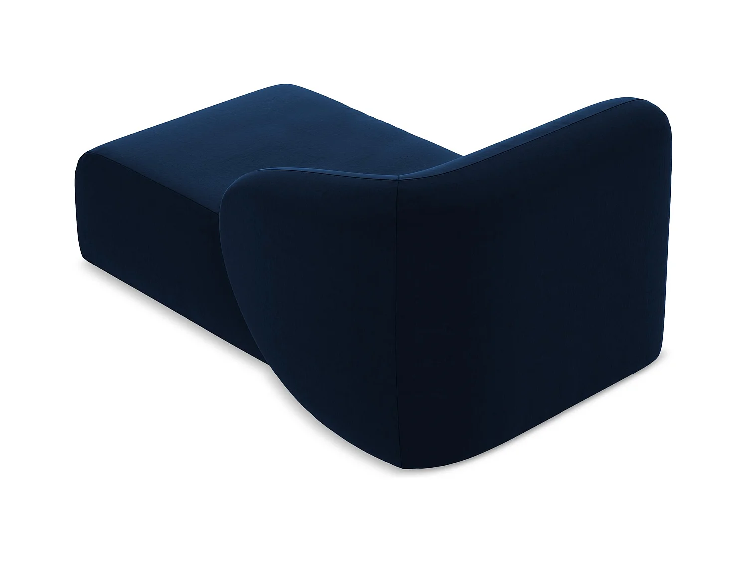 Modular - Recamiere Rechts - Samt - Königsblau - LANI