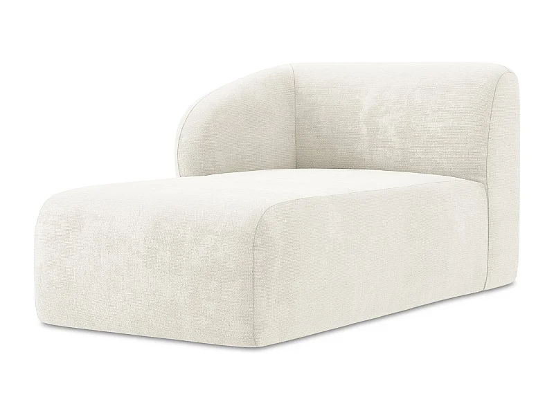 Modular - Recamiere Links - Chenille - Weiß - LANI