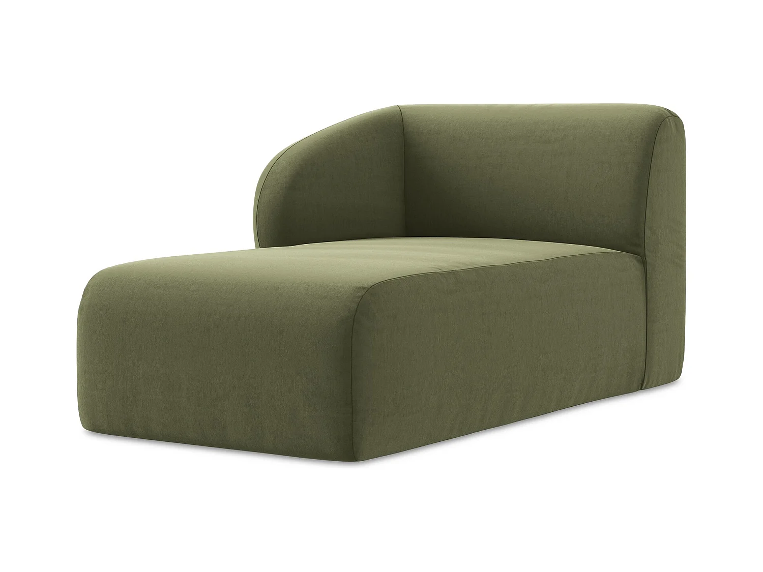Modular - Recamiere Links - Samt - Olive - LANI