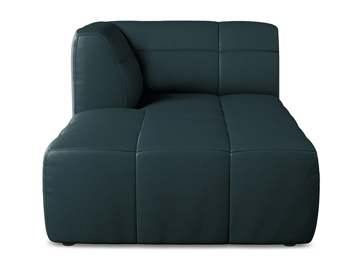 Méridienne gauche en similicuir - marin - ALOHA