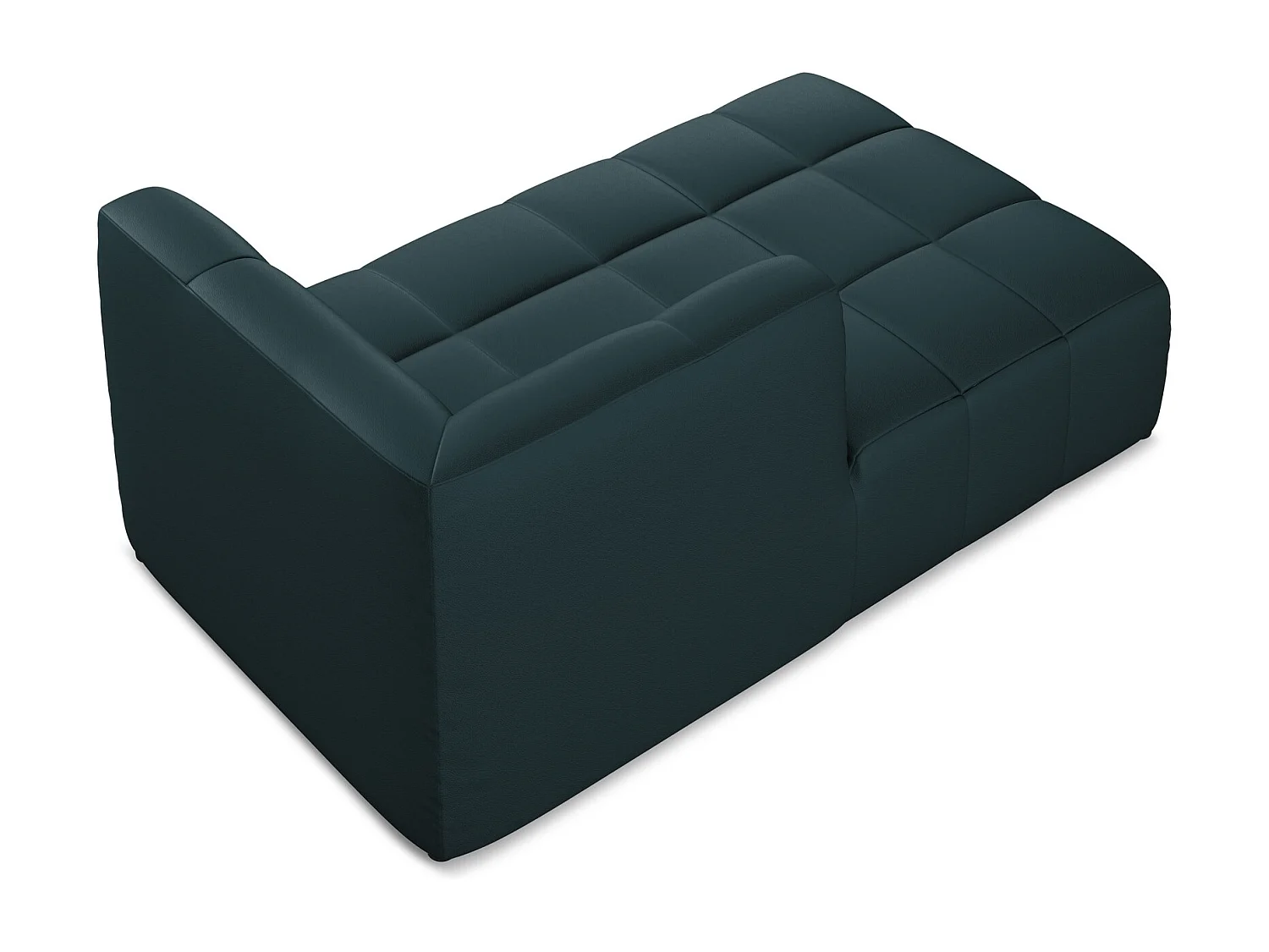 Méridienne gauche en similicuir - marin - ALOHA