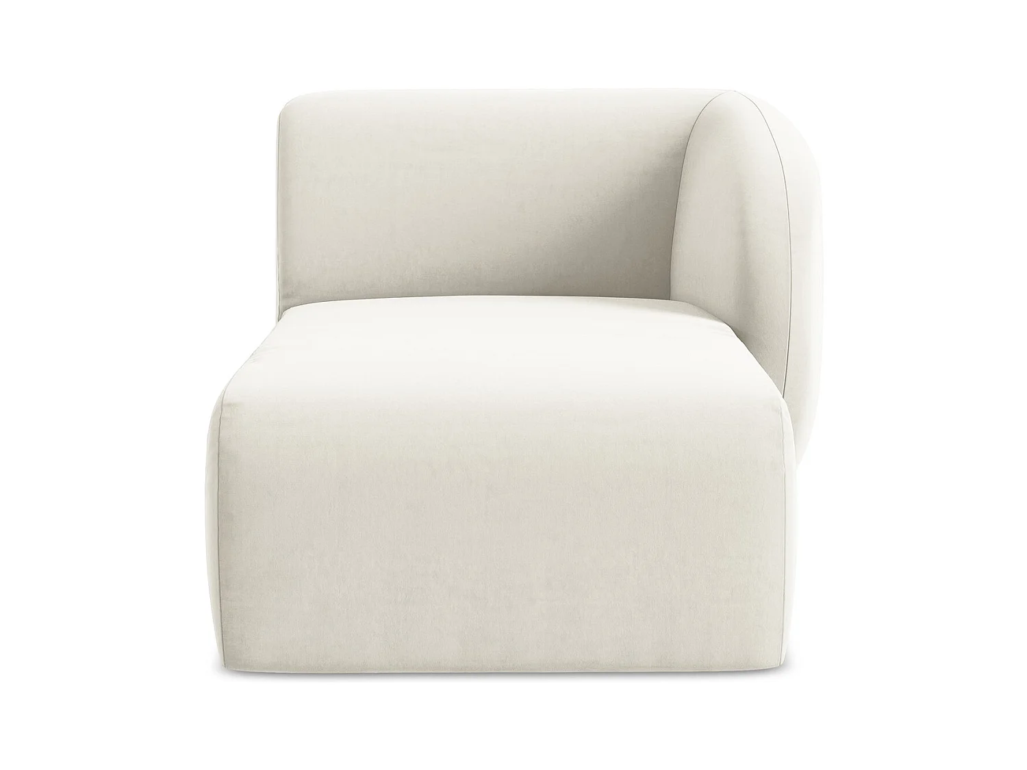Modular - Recamiere Links - Samt - Hell beige - LANI