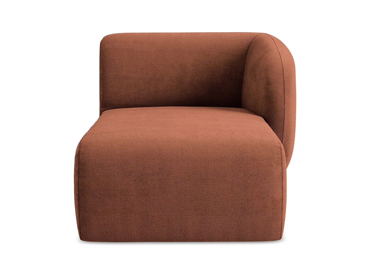 Modular - Recamiere Rechts - Chenille - Terrakotta - LANI
