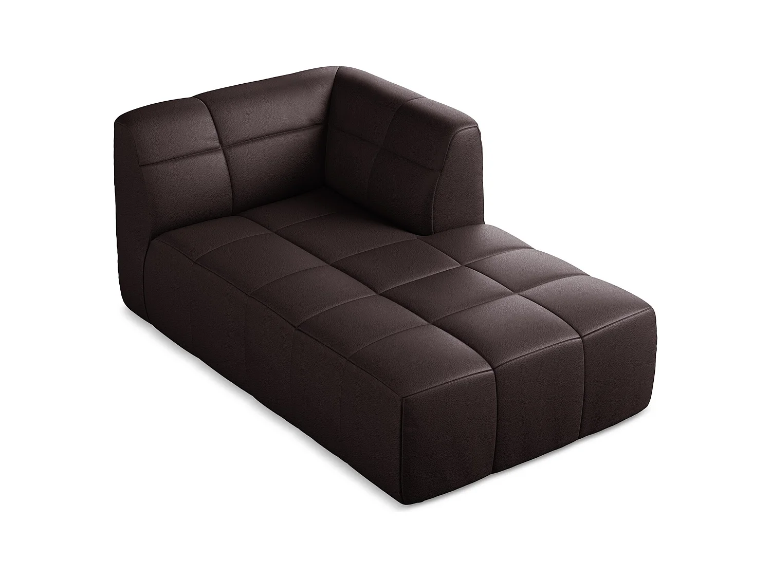 Modular - Recamiere Rechts - Kunstleder - Pflaume - ALOHA