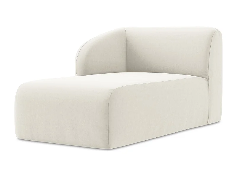 Modular - Recamiere Links - Samt - Hell beige - LANI