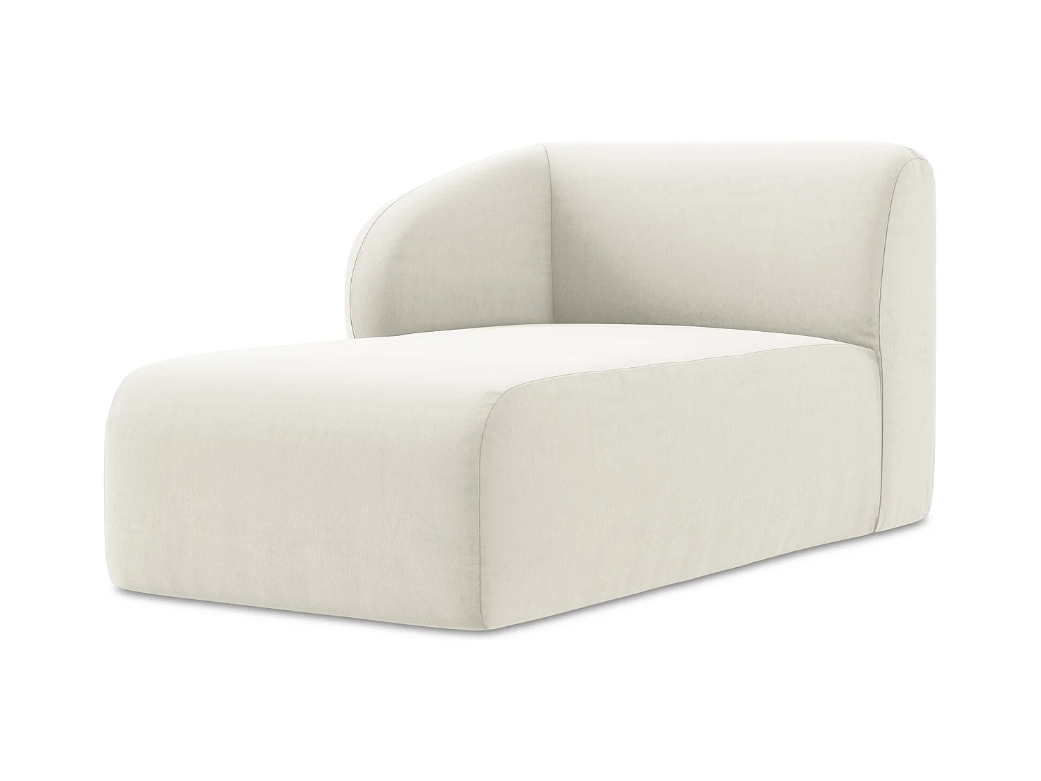 Modular - Recamiere Links - Samt - Hell beige - LANI