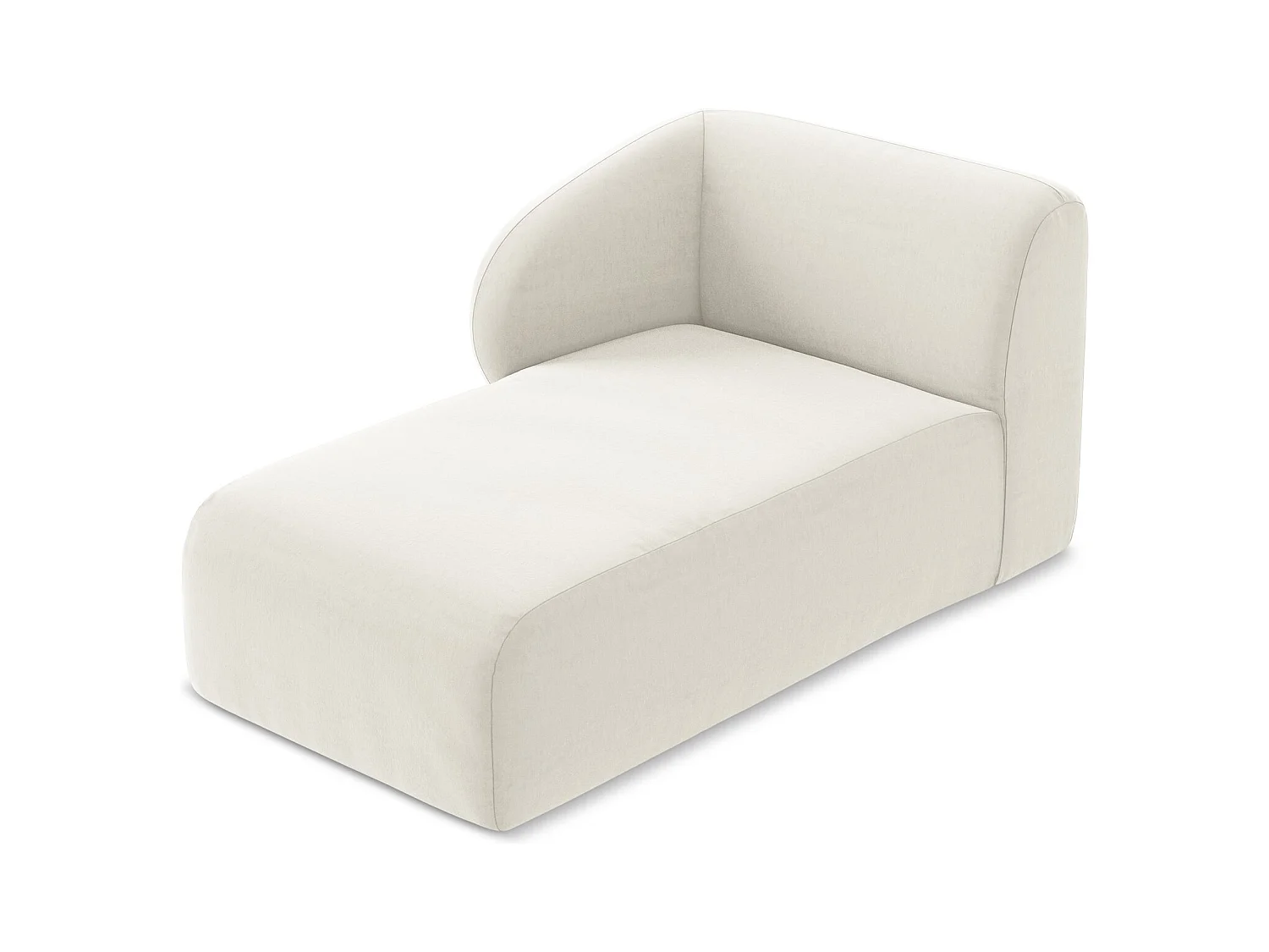 Modular - Recamiere Links - Samt - Hell beige - LANI