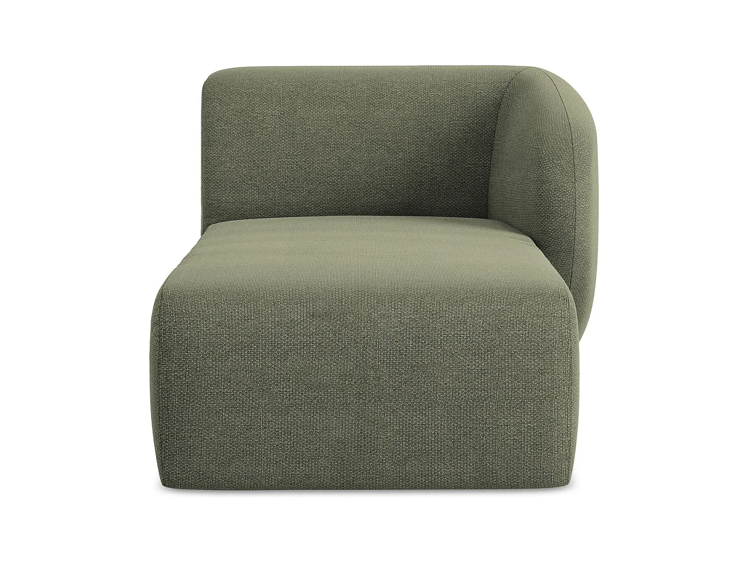 Modular - Recamiere Rechts - Bouclé - Olive - LANI