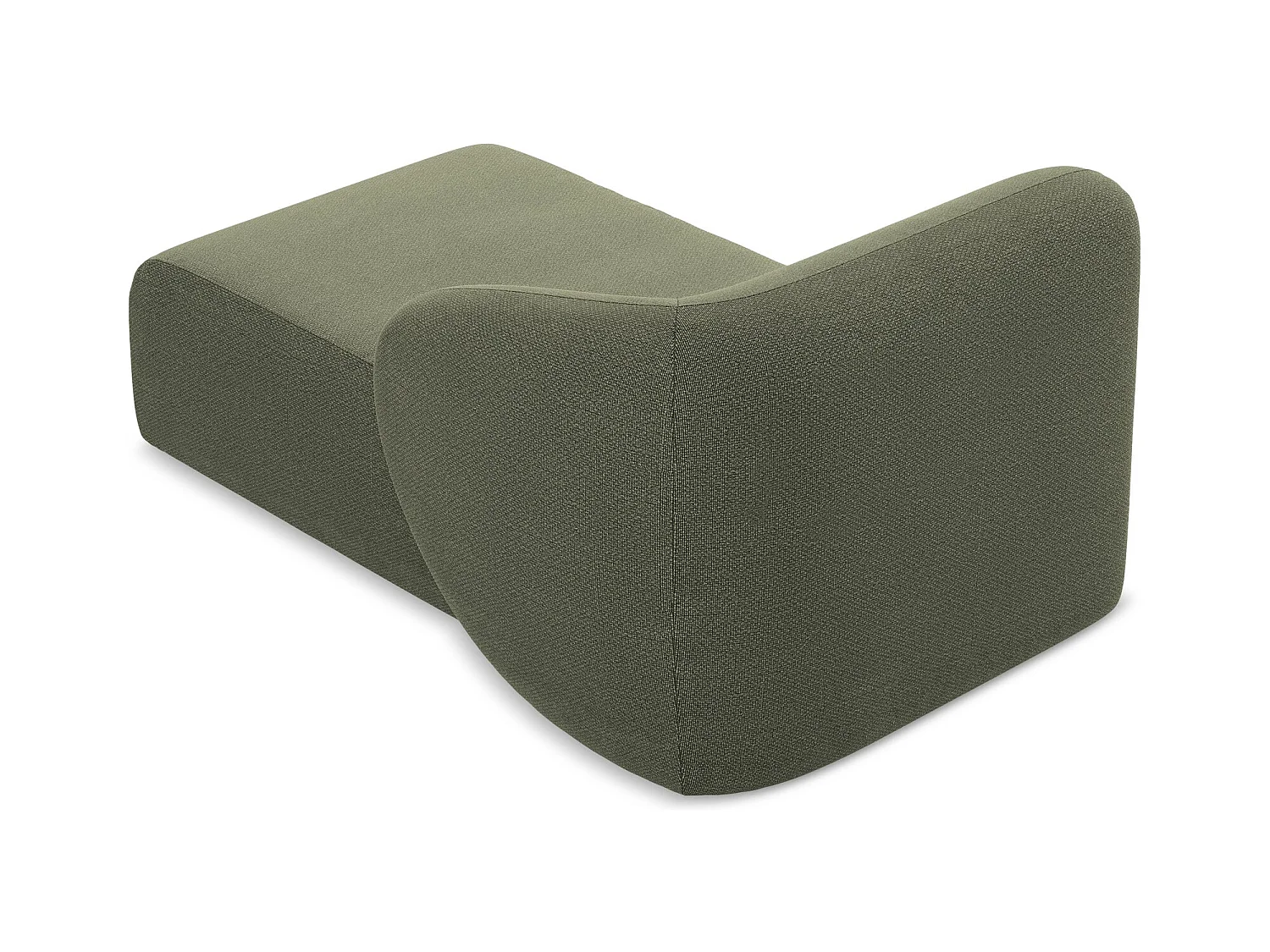 Modular - Recamiere Rechts - Bouclé - Olive - LANI