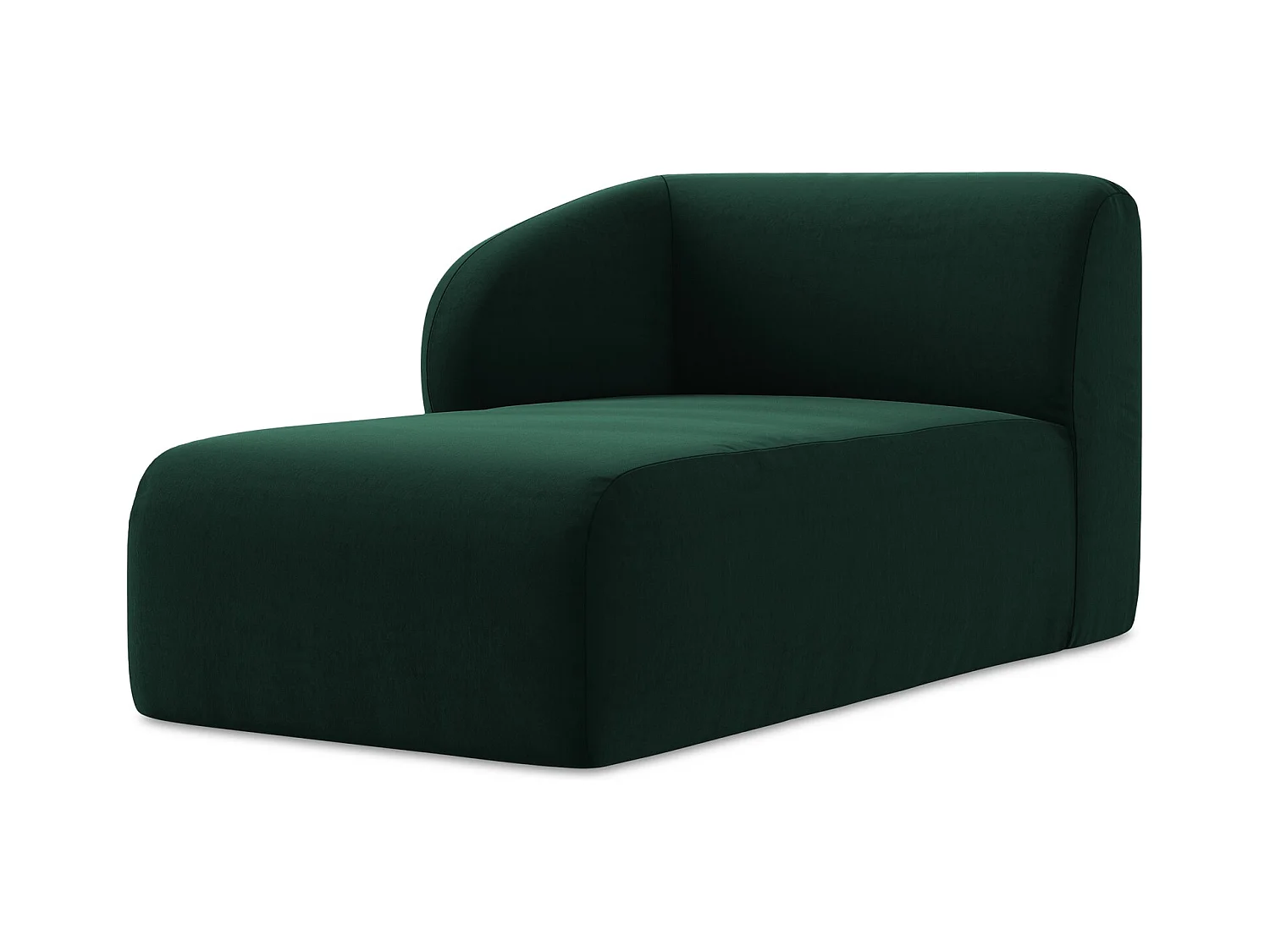 Modular - Recamiere Links - Samt - Flaschengrün - LANI