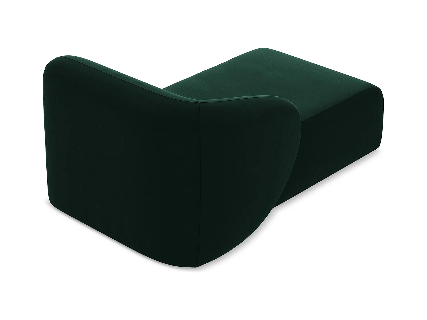 Modular - Recamiere Links - Samt - Flaschengrün - LANI