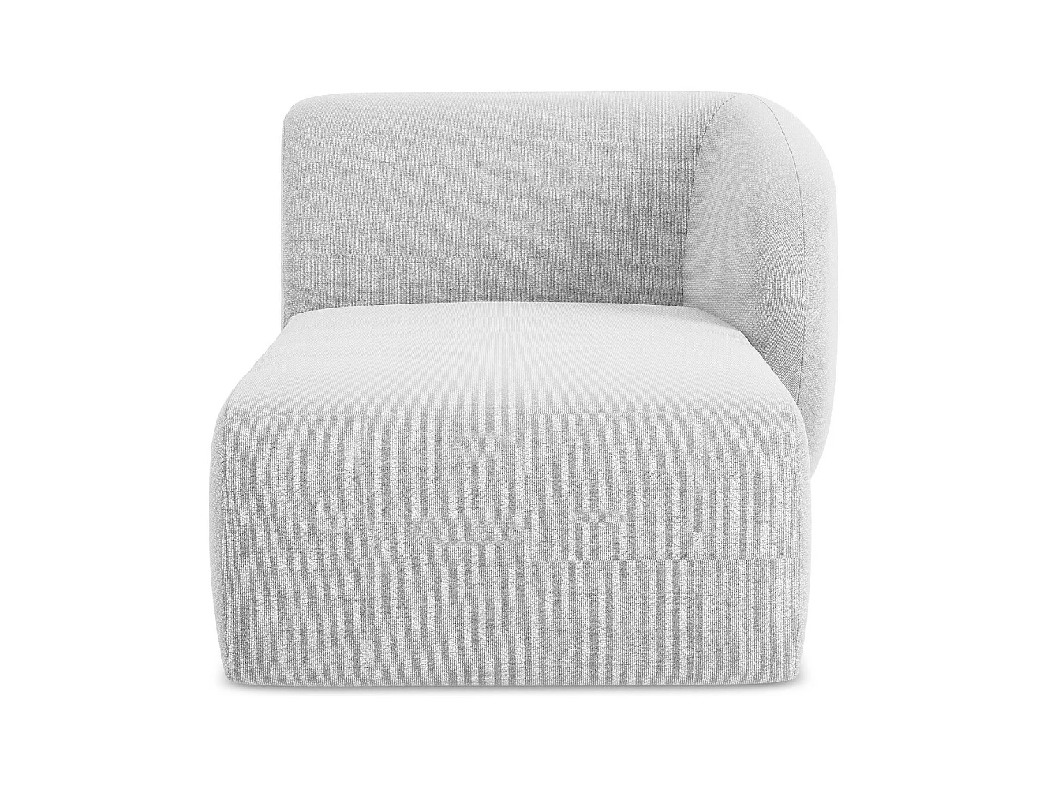 Modular - Recamiere Rechts - Bouclé - Silber - LANI