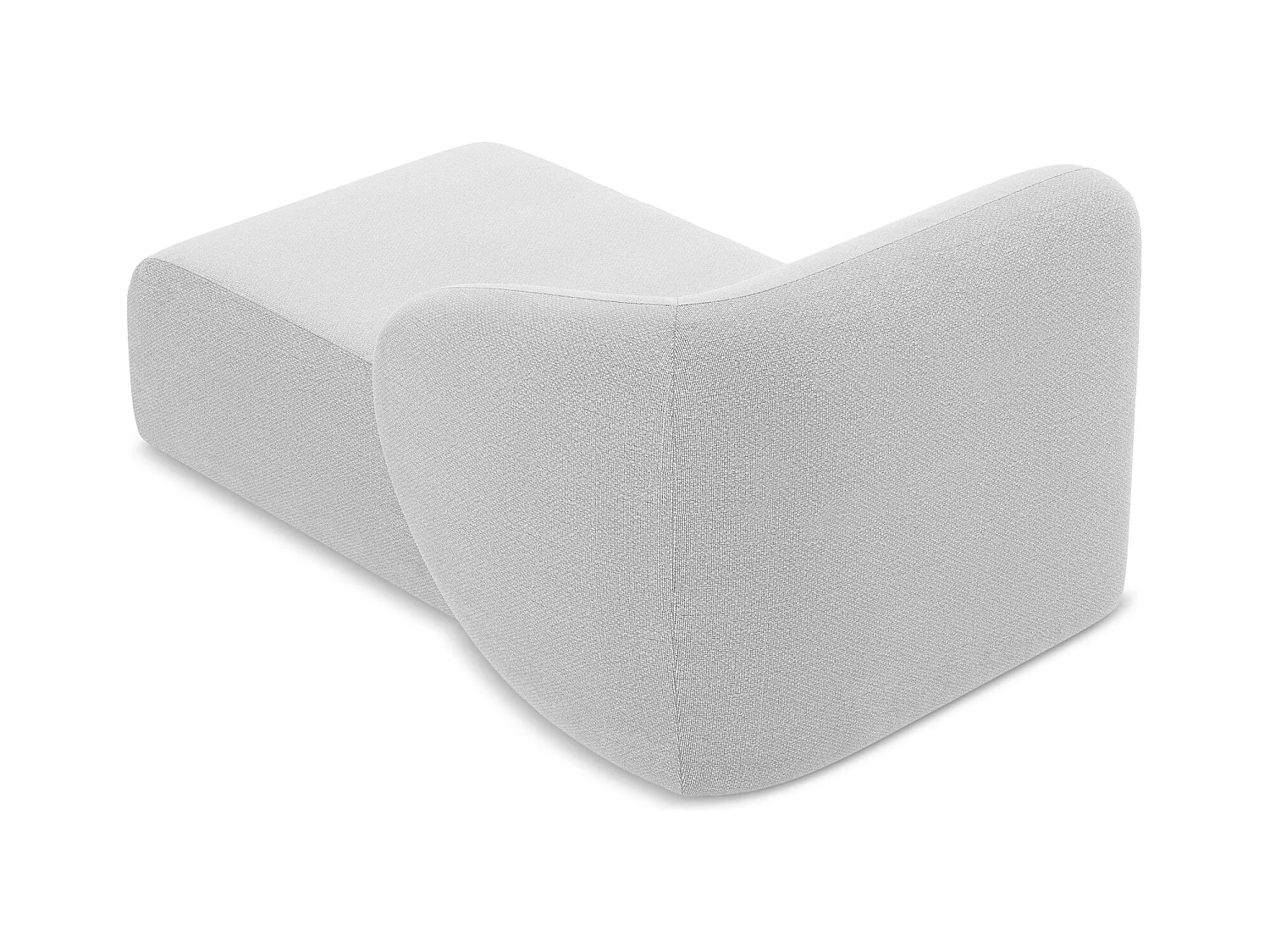 Modular - Recamiere Rechts - Bouclé - Silber - LANI