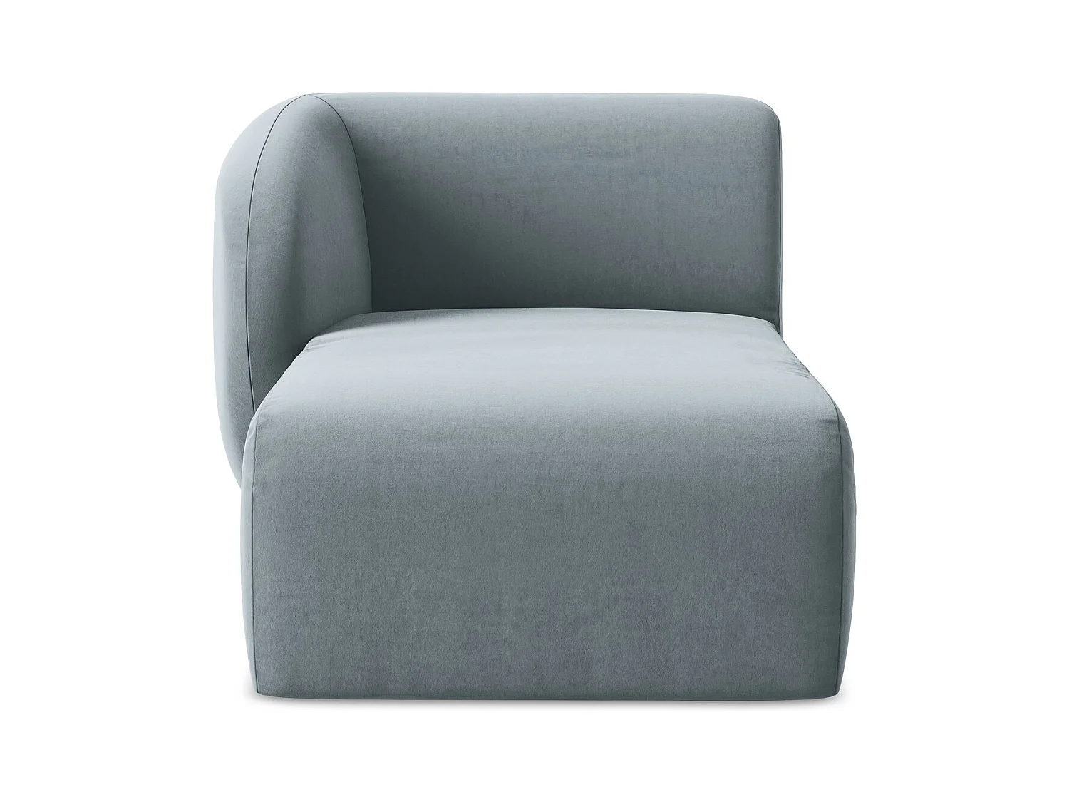 Modular - Recamiere Links - Samt - Hellblau - LANI