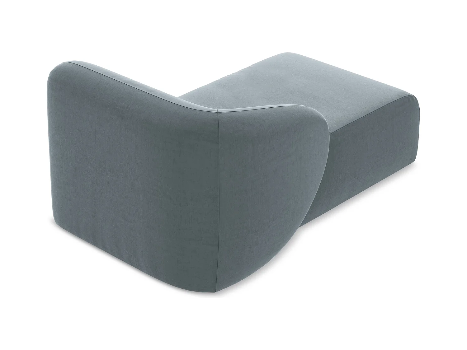 Modular - Recamiere Links - Samt - Hellblau - LANI