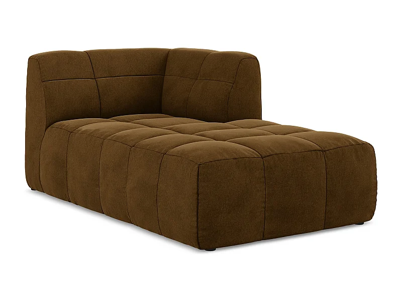 Modular - Recamiere Rechts - Samt - Senf - ALOHA