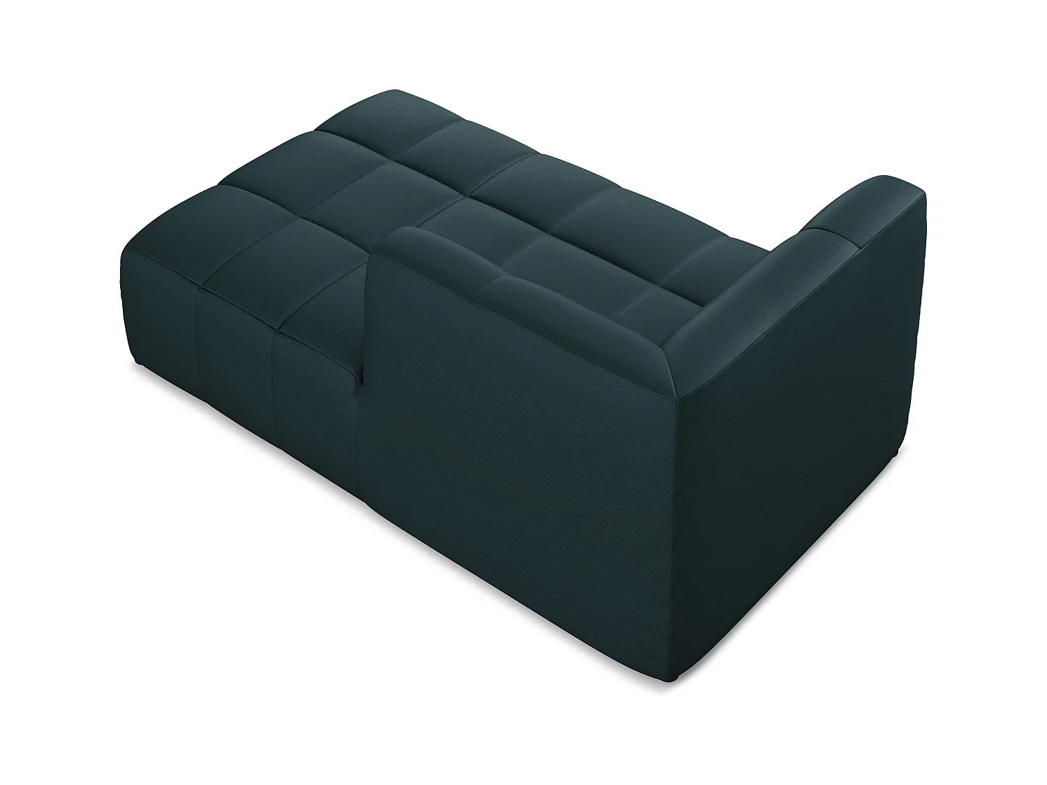 Chaise longue met hoek rechts van marinier kunstleer - ALOHA