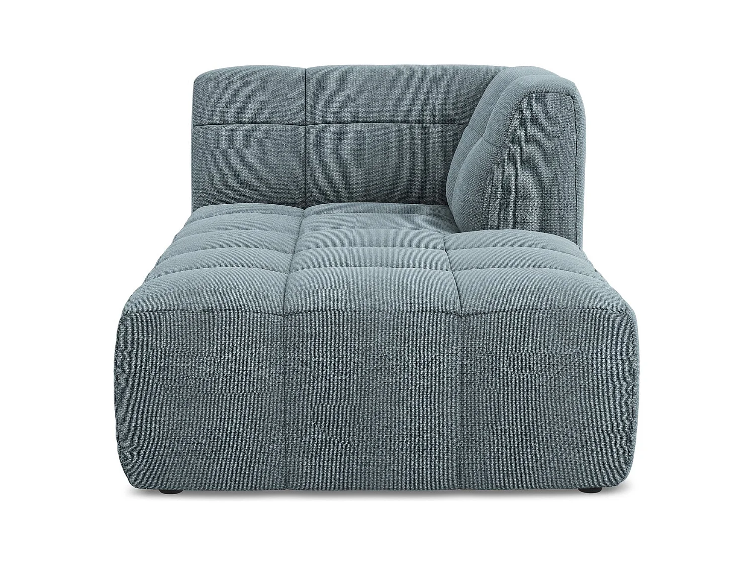Chaise longue met hoek rechts van jeans bouclé - ALOHA