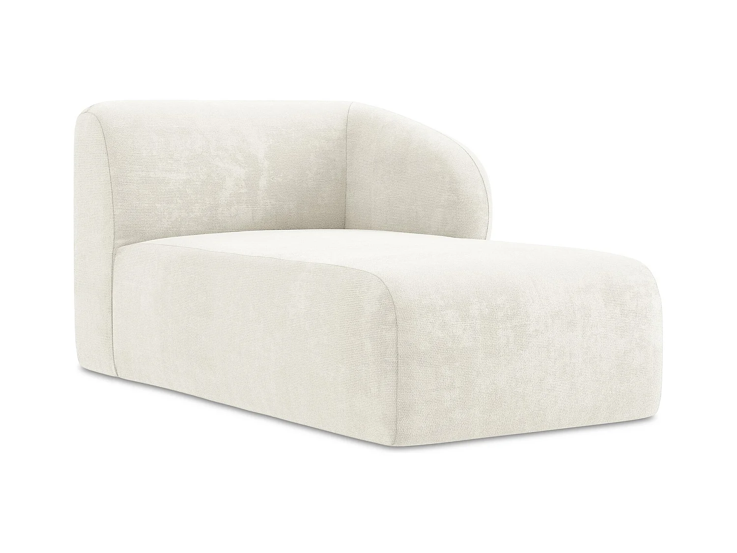 Modular - Recamiere Rechts - Chenille - Weiß - LANI