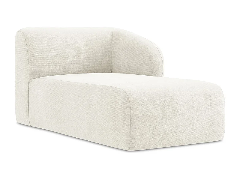 Modular - Recamiere Rechts - Chenille - Weiß - LANI