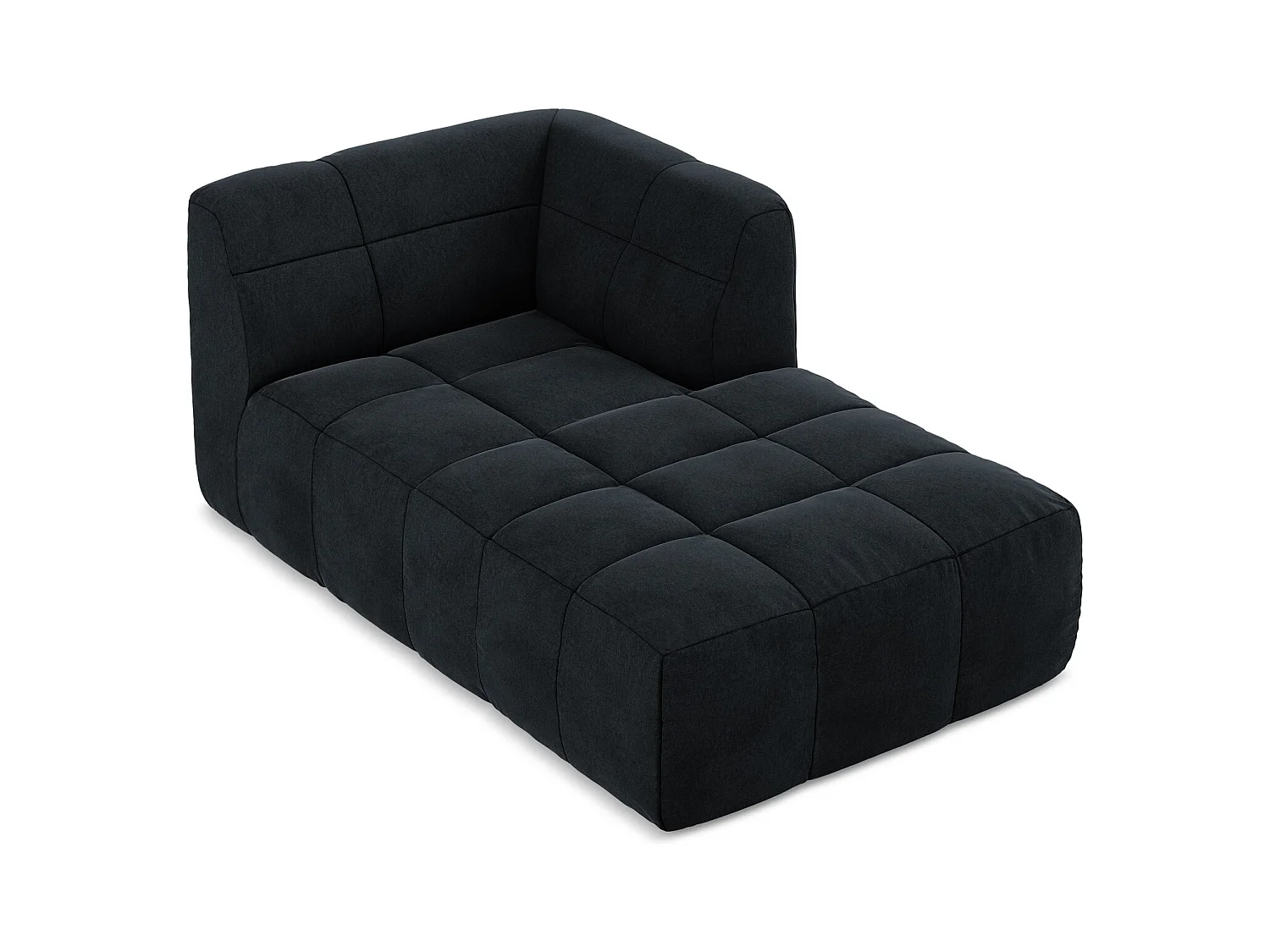 Modular - Recamiere Rechts - Samt - Königsblau - ALOHA