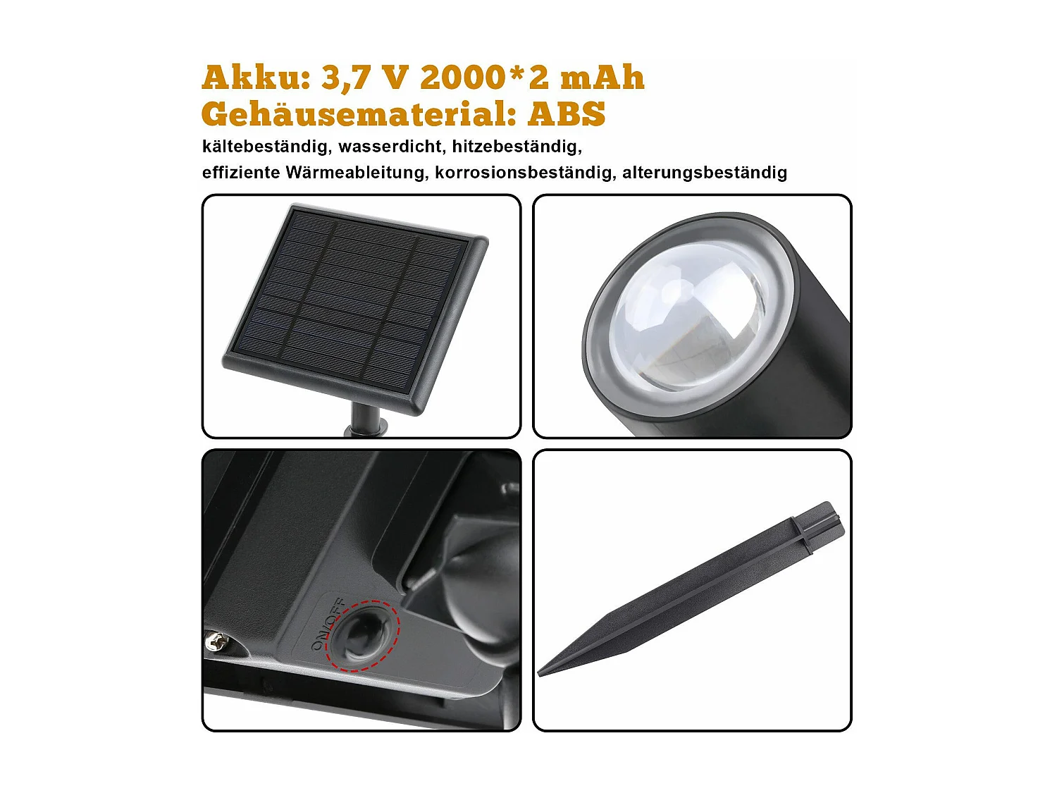 Lot de 8 spots de jardin LED NETTLIFE avec piquet de terre IP65 extérieur 3000K pour arbres de trottoir