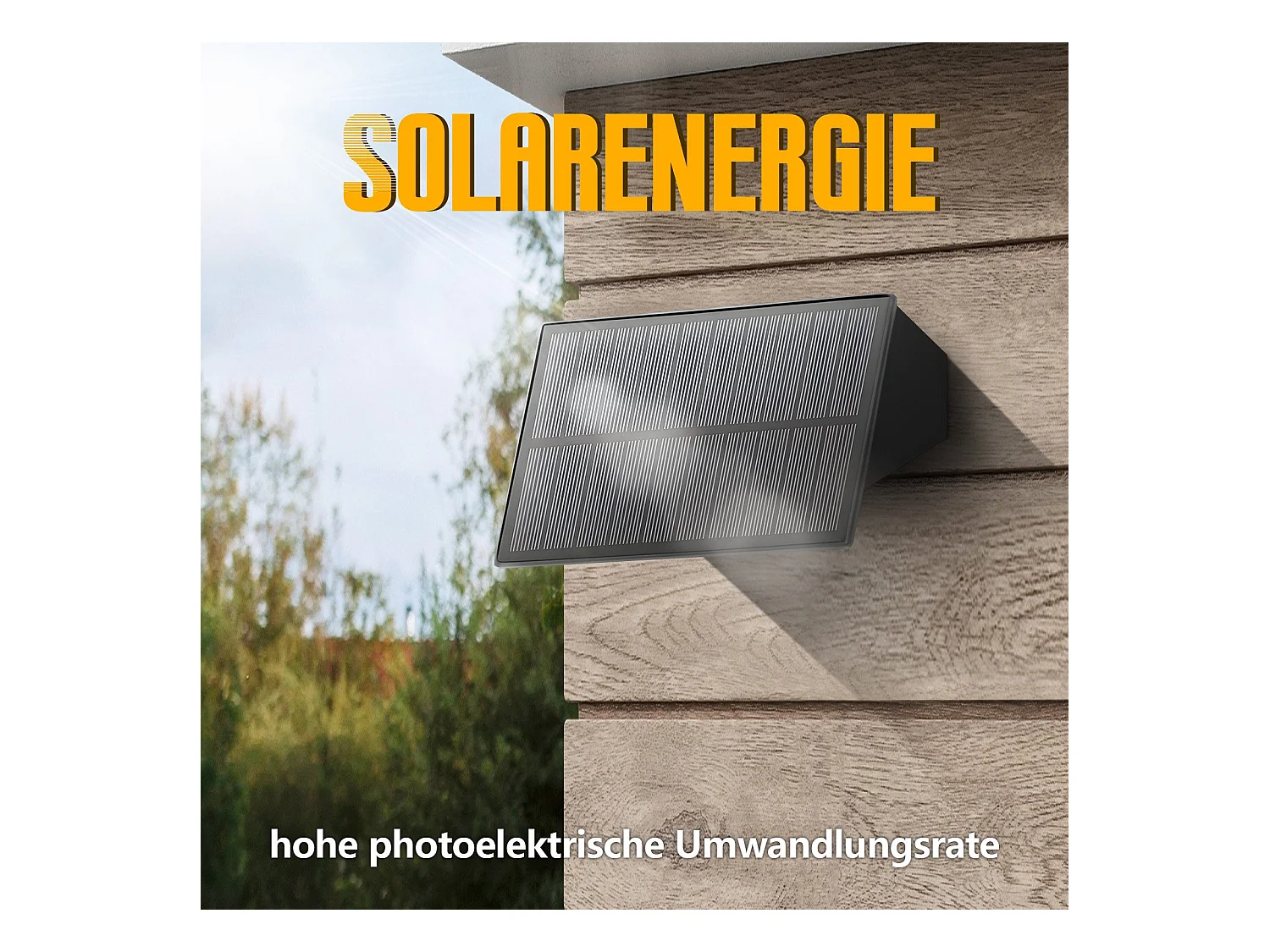 NETTLIFE Solar-Wandleuchte für den Außenbereich – wasserdichte Außenwandleuchten, warmweiß, nach oben und unten gerichtete Solar-Wandleuchten