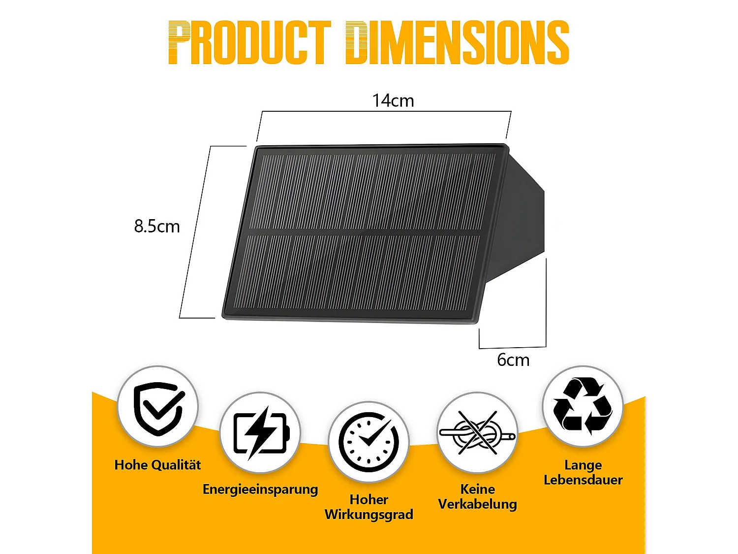 Lampes solaires NETTLIFE pour mur extérieur - 2 appliques solaires extérieures, éclairage extérieur, lumière blanche chaude