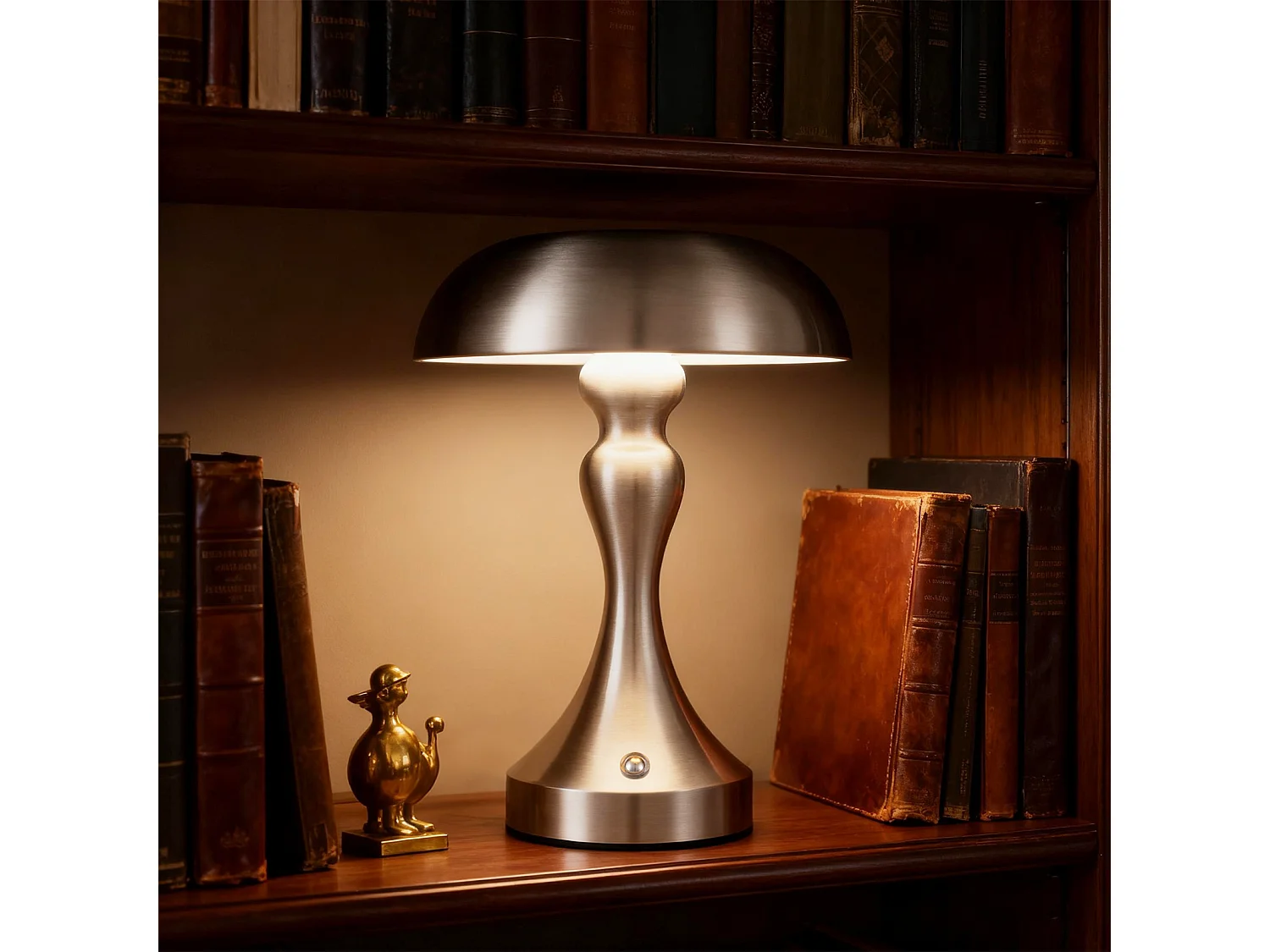 Lampe de chevet LED NETTLIFE tactile, intensité variable, sans fil, rechargeable par USB, style vintage