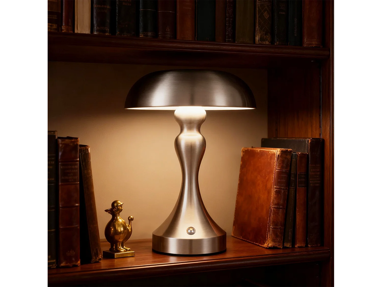 Lampe de chevet LED NETTLIFE tactile, intensité variable, sans fil, rechargeable par USB, style vintage
