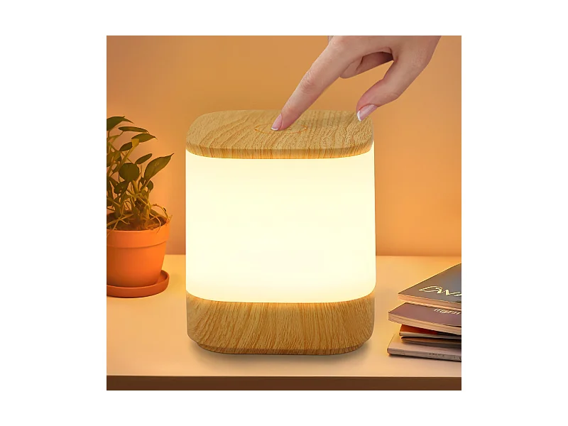 NETTLIFE Lampa stołowa LED z 3 temperaturami barwowymi, lampka nocna, bateria 3600 mAh, USB